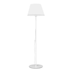 Vilo Megapap E27 metallic/fabric PVC floor lamp in white color Ø35x152cm. Vilo Megapap E27 metallic/fabric PVC floor lamp in white color Ø35x152cm.