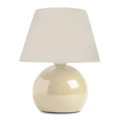 Alaska Megapap E27 metal - fabric pvc in cream color Ø22x30cm. Alaska Megapap E27 metal - fabric pvc in cream color Ø22x30cm.