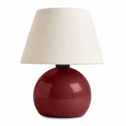 Alaska Megapap E27 metal - fabric pvc in wine red - cream color Ø22x30cm. Alaska Megapap E27 metal - fabric pvc in wine red - cream color Ø22x30cm.