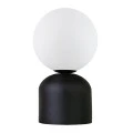 Albus Megapap E14 metal - glass in black - white color Ø13x28cm.