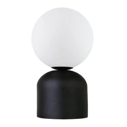 Albus Megapap E14 metal - glass in black - white color Ø13x28cm. Albus Megapap E14 metal - glass in black - white color Ø13x28cm.