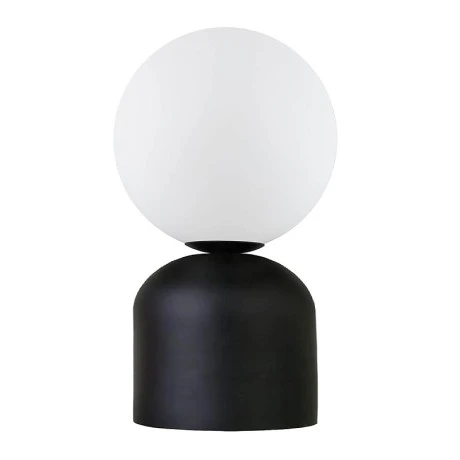 Albus Megapap E14 metal - glass in black - white color Ø13x28cm.