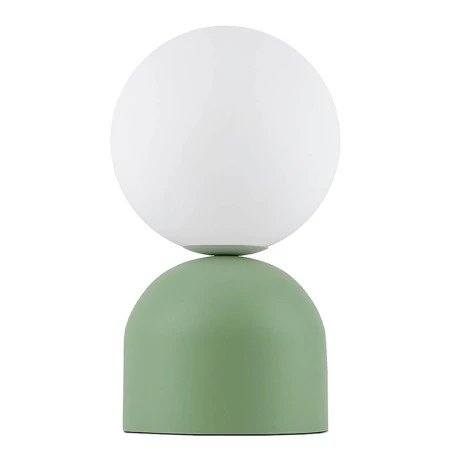 Albus Megapap E14 metal - glass in green - white color Ø13x28cm.