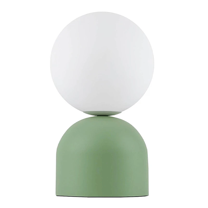 Albus Megapap E14 metal - glass in mint green - white color Ø13x28cm.