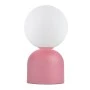 Albus Megapap E14 metal - glass in pink - white color Ø13x28cm.