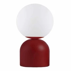 Albus Megapap E14 metal - glass in wine red - white color Ø13x28cm. Albus Megapap E14 metal - glass in wine red - white color Ø13x28cm.