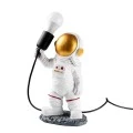 Astronaut Megapap polyester table lamp in white color 20x15x32cm.