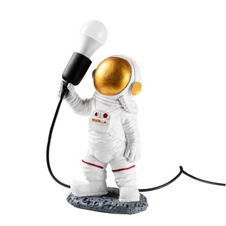 Astronaut Megapap polyester table lamp in white color 20x15x32cm.