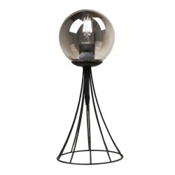 Chavi Megapap E27 metal table lamp in black color 20x20x40cm. Chavi Megapap E27 metal table lamp in black color 20x20x40cm.