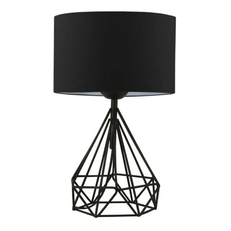 Christopher Megapap fabric/metallic table lamp in black color 24x15x41cm.