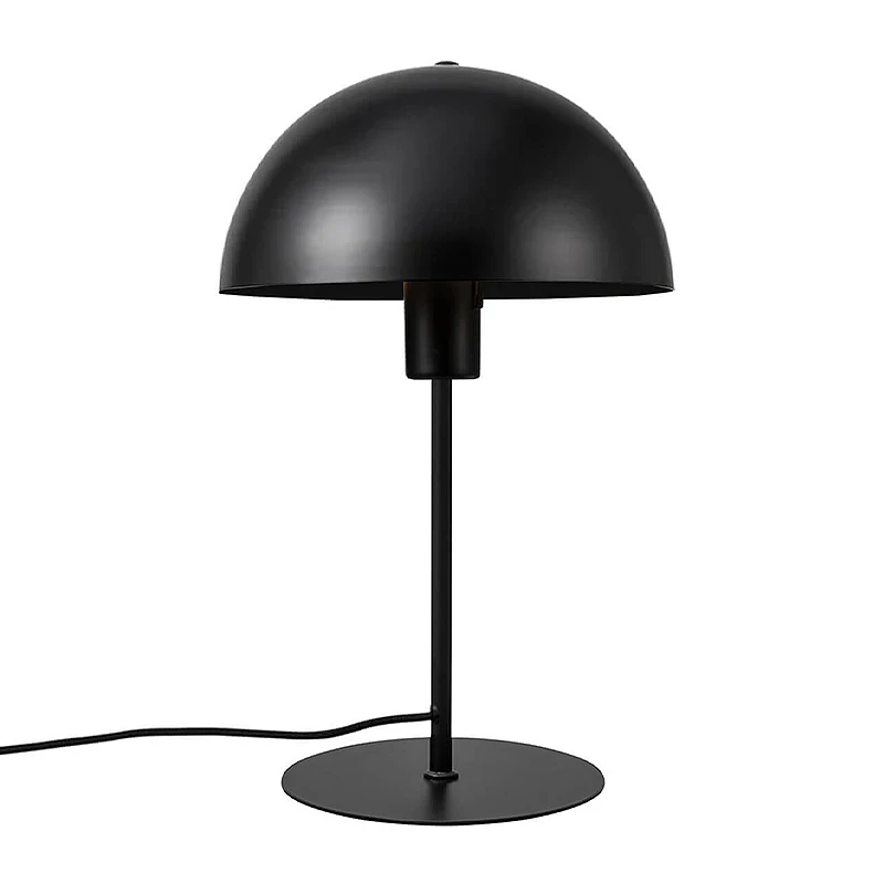 Favori Megapap E27 metal table lamp in black color Ø25x39cm.