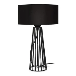 Filip Megapap E27 metal - fabric desk lamp in black color 25x25x45cm. Filip Megapap E27 metal - fabric desk lamp in black color 25x25x45cm.