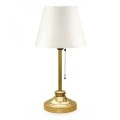 Harrison Megapap fabric/metallic/Mdf table lamp in white/golden color 22x17x45cm.