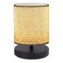 Hassard Megapap fabric/Mdf table lamp in beige/black color 15x16x22cm.