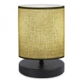 Hassard Megapap fabric/Mdf table lamp in green/black color 15x16x22cm.