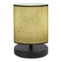 Hassard Megapap fabric/Mdf table lamp in green/black color 15x16x22cm.