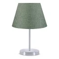 Jules Megapap fabric/Pvc/chrome table lamp in cypress/silver color 22x17x37cm.