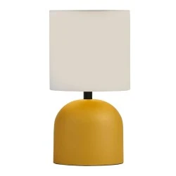 Nehora Megapap E14 metal - fabric pvc in yellow - cream color Ø15x30cm. Nehora Megapap E14 metal - fabric pvc in yellow - cream color Ø15x30cm.