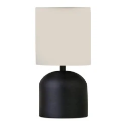 Nehora Megapap E14 metal - fabric pvc in black - cream color Ø15x30cm. Nehora Megapap E14 metal - fabric pvc in black - cream color Ø15x30cm.
