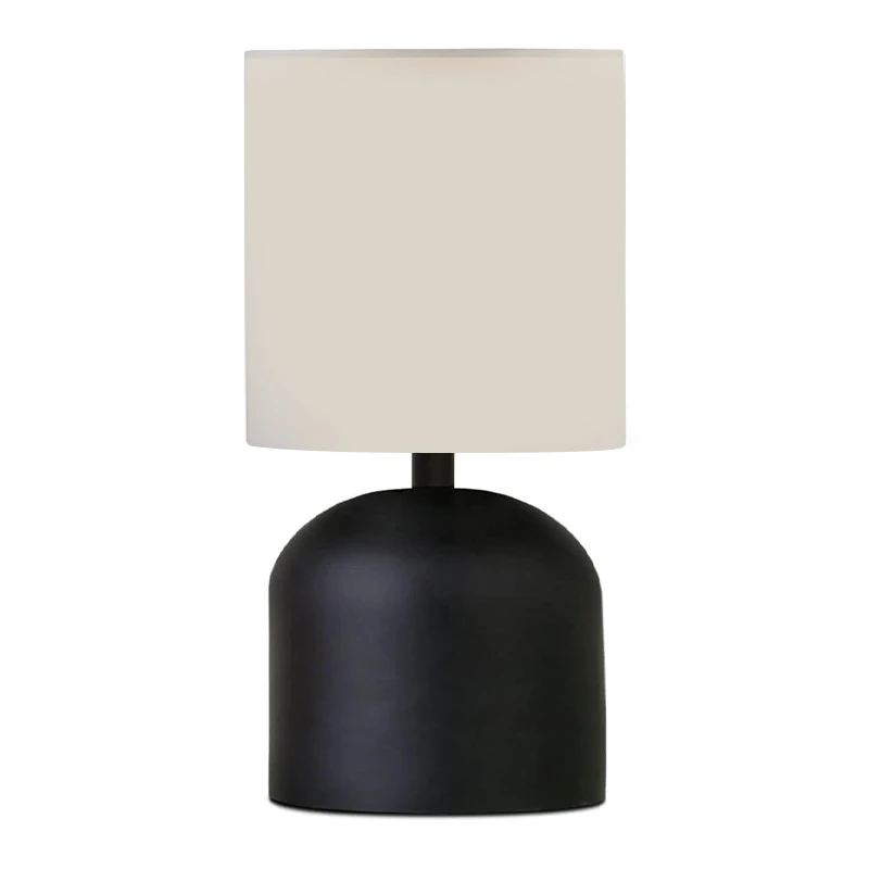 Nehora Megapap E27 metal - fabric pvc in black - cream color Ø15x30cm.