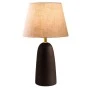 Odesa Megapap E27 metal - fabric pvc in black - cream color Ø22x35cm.