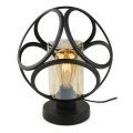 Silvia Megapap E27 metal desk lamp in black color 20x20x25cm.