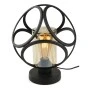 Silvia Megapap E27 metal desk lamp in black color 20x20x25cm.