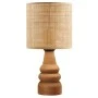 Φωτιστικό επιτραπέζιο Tino Megapap E14 pe rattan - ξύλο χρώμα φυσικό Ø15x32εκ.