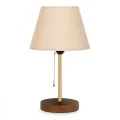 Tipton Megapap metallic/plastic/Mdf table lamp in beige/golden/brown color 22x14x40cm.