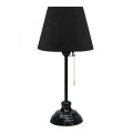 Vienna Megapap E27 fabric/metal table light in black color Φ22x45cm.