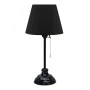 Vienna Megapap E27 fabric/metal table light in black color Φ22x45cm.
