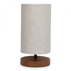 Winkler Megapap wicker fabric/wooden/metallic table lamp in light brown color 15x15x30cm. Winkler Megapap wicker fabric/wooden/metallic table lamp in light brown color 15x15x30cm.