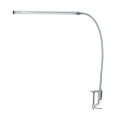 LED touch desk lamp with clamp 5W metal color silver 35.5x85cm.