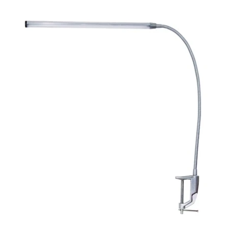 LED touch desk lamp with clamp 5W metal color silver 35.5x85cm.