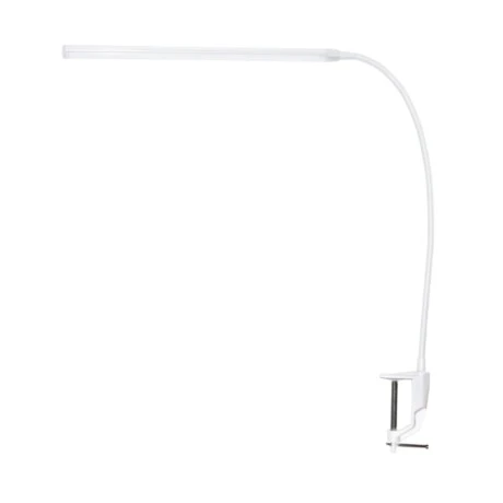 LED touch desk lamp with clamp 5W metal color white 35.5x85cm.