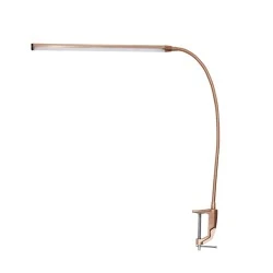 LED touch desk lamp with clamp 5W metal color gold 35.5x85cm. LED touch desk lamp with clamp 5W metal color gold 35.5x85cm.