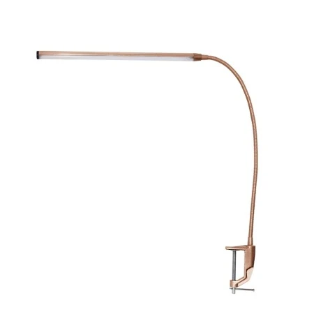 LED touch desk lamp with clamp 5W metal color gold 35.5x85cm.