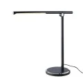 Touch LED desk lamp with USB charger metallic color black 40x15x35cm.