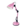 Metal desk lamp E27 in pink color Ø15x50cm.