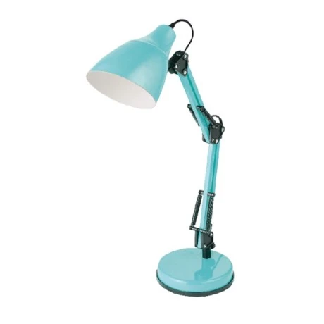 Metal desk lamp E27 in turquoise color Ø15x50cm.