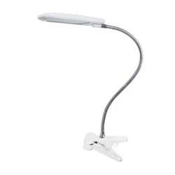 Desk lamp with LED clip 5W color white 16x11.5x43.5cm. Desk lamp with LED clip 5W color white 16x11.5x43.5cm.