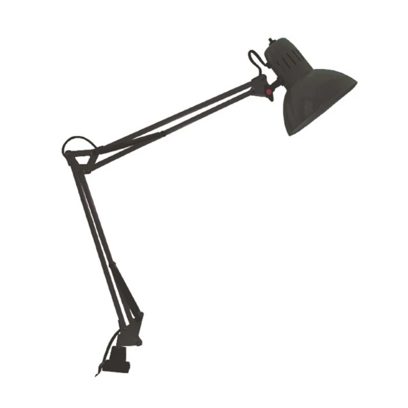 Desk lamp with clamp E27 40W metal color black 16.5x15x36cm.