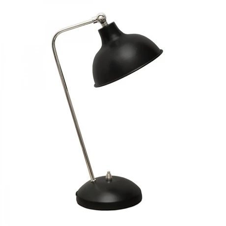 Travis Megapap E14 metal table lamp in black color 16.5x11x42cm.