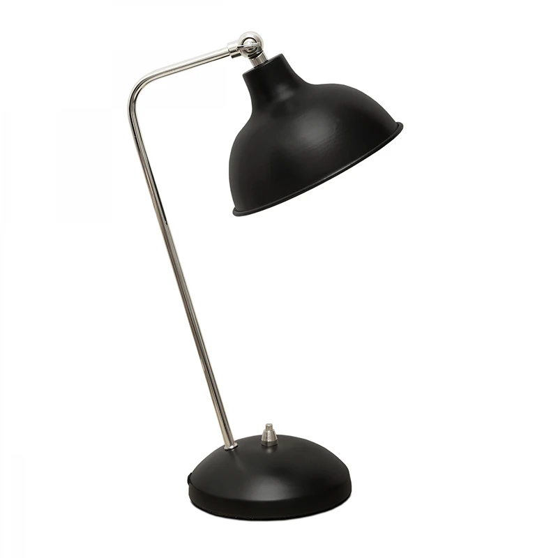 Travis Megapap E14 metal table lamp in black color 16.5x11x42cm.