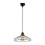 Adda Megapap E27 metallic ceiling lamp in black color Ø36x120cm.