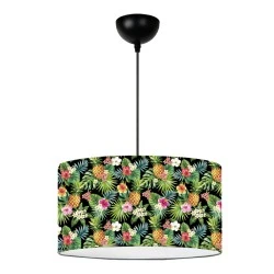 Alamea Megapap E27 fabric ceiling lamp multicolor floral Φ38x70cm. Alamea Megapap E27 fabric ceiling lamp multicolor floral Φ38x70cm.