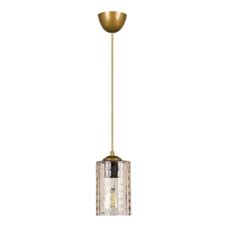 Alberto Megapap E27 acrylic single light ceiling light in gold color 10x10x60cm.