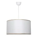 Alloy Megapap fabric ceiling lamp in white color 38x20x70cm.