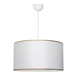 Alloy Megapap fabric ceiling lamp in white color 38x20x70cm. Alloy Megapap fabric ceiling lamp in white color 38x20x70cm.