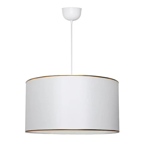 Alloy Megapap fabric ceiling lamp in white color 38x20x70cm.